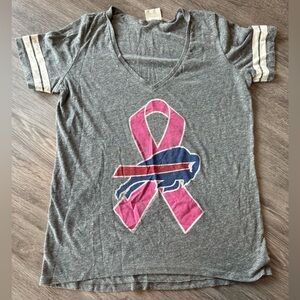 Women’s Pink Ribbon Breast Cancer Awareness Buffalo Bills T-Shirt